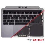 Carcasa Superioara Cu Tastatura Si Baterie (ISO UK) MacBook Pro 13" A2338 (2020) (Space Gray)