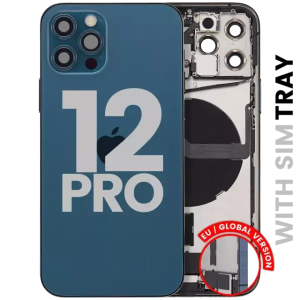 Carcasa Spate Cu Port Flex Incarcare Telefon iPhone 12 Pro Pull:A (Pacific Blue)