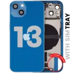 Carcasa Spate Cu Flex Port Incarcare iPhone 13 Pull C (Blue)