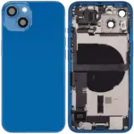 Carcasa Spate Cu Flex Port Incarcare iPhone 13 Pull C (Blue) - imagine 2