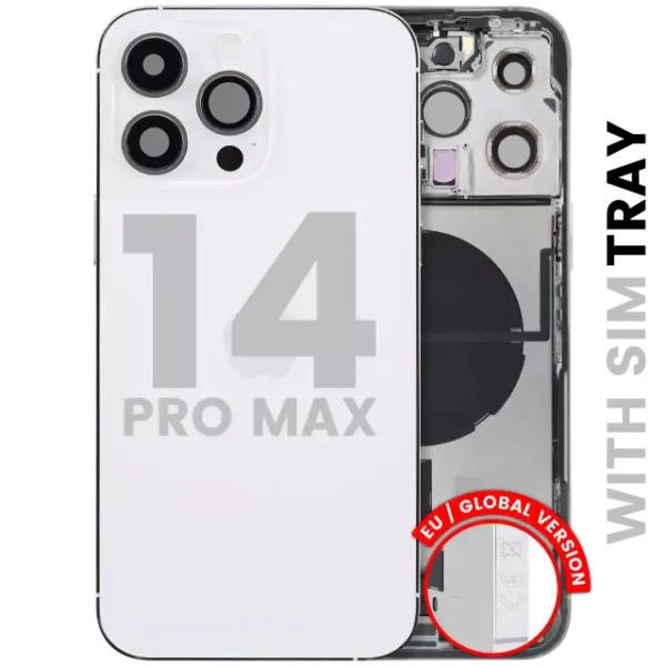 Carcasa Spate cu Flex Port Incarcare iPhone 14 Pro Max Pull:B (Silver)