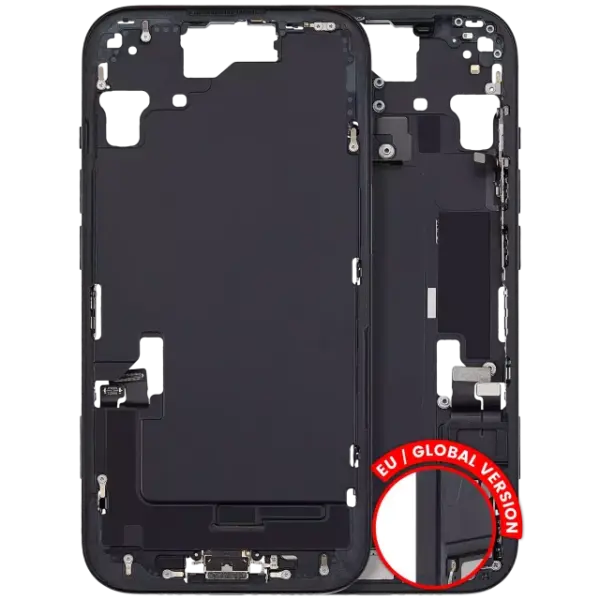 Carcasa Mijloc Mid-Frame Cu Flex Port Incarcare iPhone 15 Pull A (Black)