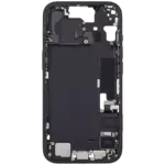 Carcasa Mijloc Mid-Frame Cu Flex Port Incarcare iPhone 15 Pull A (Black) - imagine 4