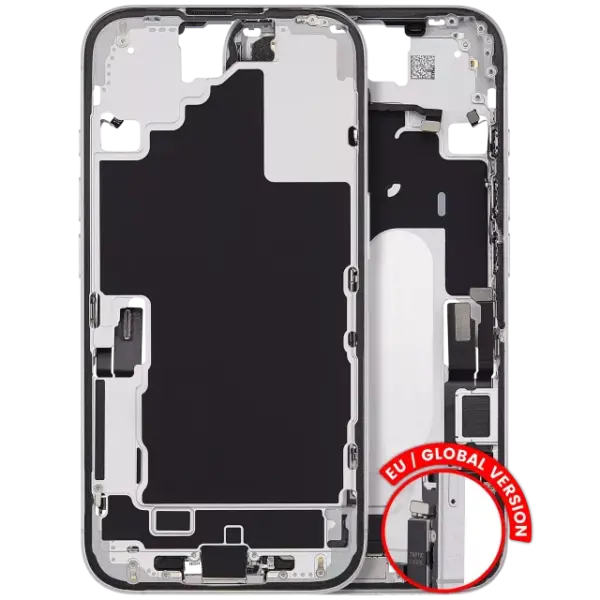Carcasa Mijloc Mid-Frame Cu Flex Port Incarcare iPhone 16 Pull A (White)