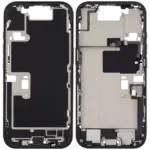 Carcasa Mijloc (mid-frame) cu Flex Port Incarcare iPhone 16 Pro Pull:B (Black Titanium) - imagine 2