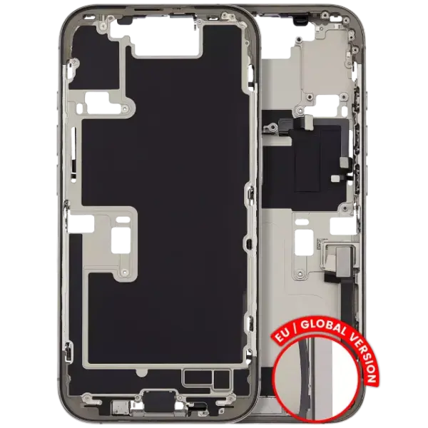 Carcasa Mijloc Mid-Frame Cu Cablu Flex Port Incarcare iPhone 16 Pro Pull B (Natural Titanium)