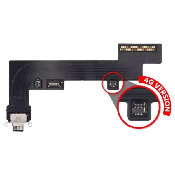 Cablu Flex Port Incarcare iPad Air 4 / iPad Air 5 (Cellular) AMPlus (Black)