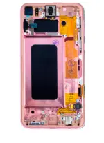Ansamblu Display Samsung Galaxy S10E Service Pack (Flamingo Pink) - imagine 3