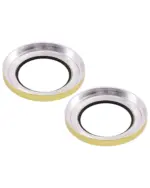 Sticla Protectie Camera iPhone 15 / 15 Plus – Clear Rings (yellow) - imagine 3