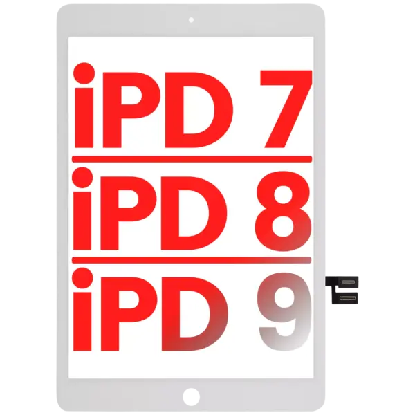 Touchscreen (Digitizer) iPad 7 (2019) / iPad 8 (2020) / iPad 9 (2021) AMPlus (White)