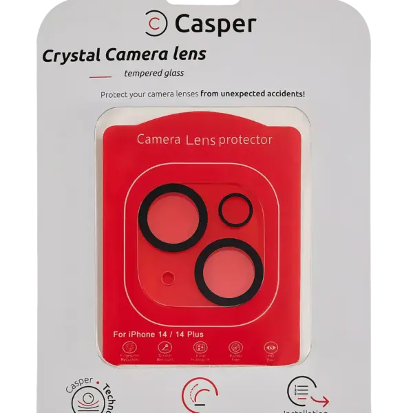 Oferte Black Friday Sticla Protectie Camera iPhone 14 / 14 Plus – Clear Rings (Crystal Full Cover)