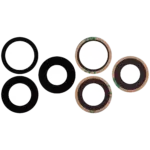 Sticla Camera Spate Cu Adeziv iPhone 16 Pro / 16 Pro Max (3 Piece Set) Premium (Real Sapphire) - imagine 2