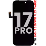 Display iPhone 17 Pro Oled Cu Cablu Flex Senzor Lumina Pull A
