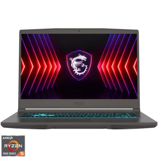 Laptop Gaming MSI Thin A15 B7UC AMD Ryzen™ 5 7535HS pana la 4.55GHz, 15.6, IPS, Full HD, 144Hz, 16GB DDR5 RAM, 512GB SSD, NVIDIA GeForce RTX 3050 4 GB GDDR6, Cosmos Gray RF