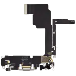 Cablu Flex Port Incarcare Telefon iPhone 15 Pro Used OEM Pull (White Titanium) - imagine 3