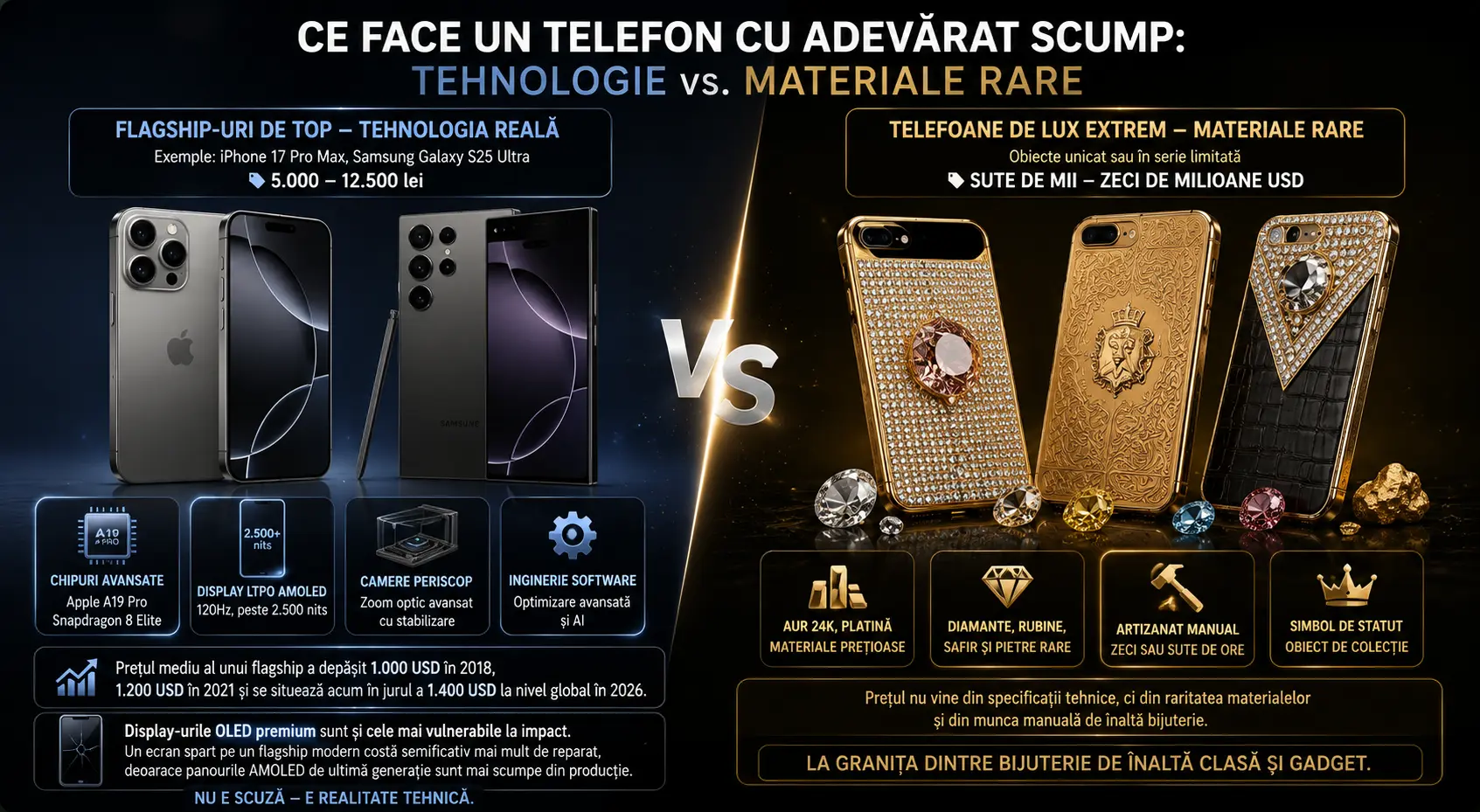 Cele mai scumpe telefoane din lume: cât costă și ce le face atât de exclusiviste Cele mai scumpe telefoane din lume: cât costă și ce le face atât de exclusiviste
