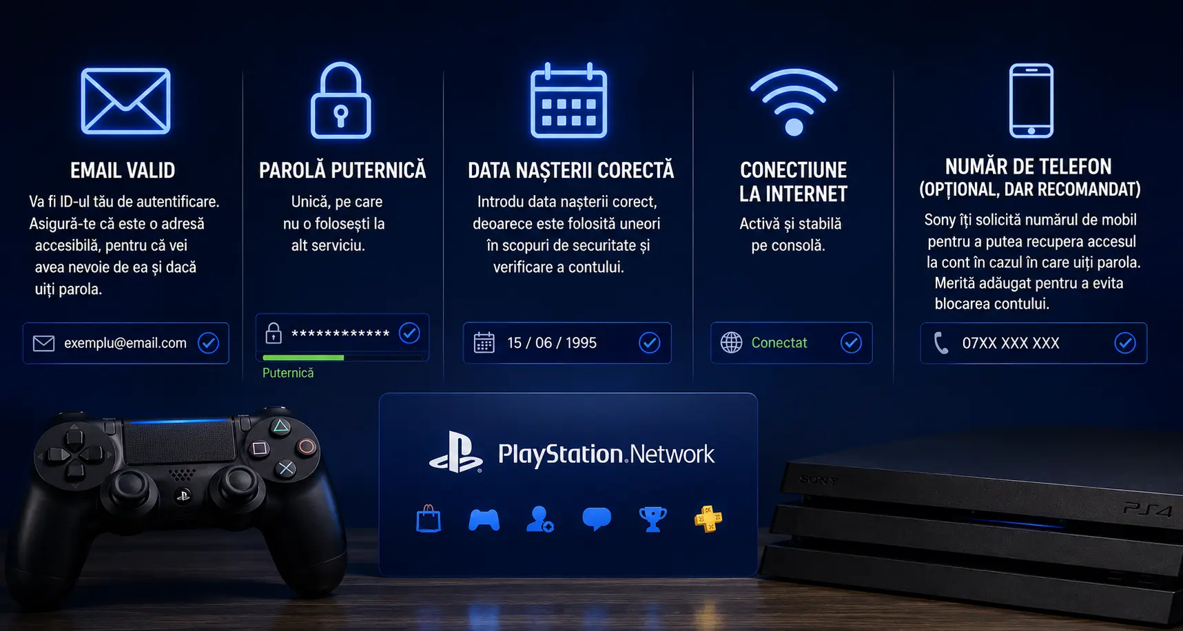Cum creezi un cont PlayStation Network pe PS4 sau PS5: ghid pas cu pas Cum creezi un cont PlayStation Network pe PS4 sau PS5: ghid pas cu pas