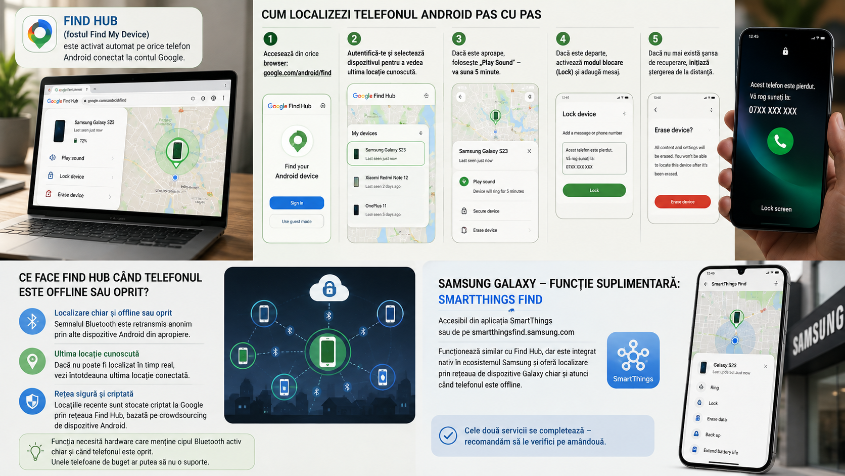 Găsire telefon pierdut — cum îl localizezi rapid pe Android sau iPhone Găsire telefon pierdut — cum îl localizezi rapid pe Android sau iPhone