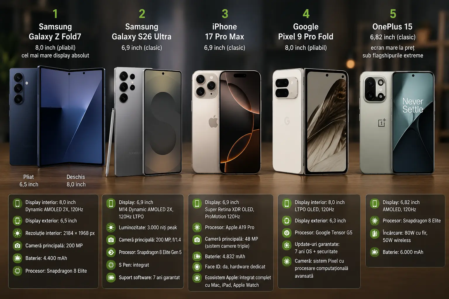 Telefonul cu cel mai mare display: ce modele oferă un ecran de dimensiuni generoase în 2026 Telefonul cu cel mai mare display: ce modele oferă un ecran de dimensiuni generoase în 2026
