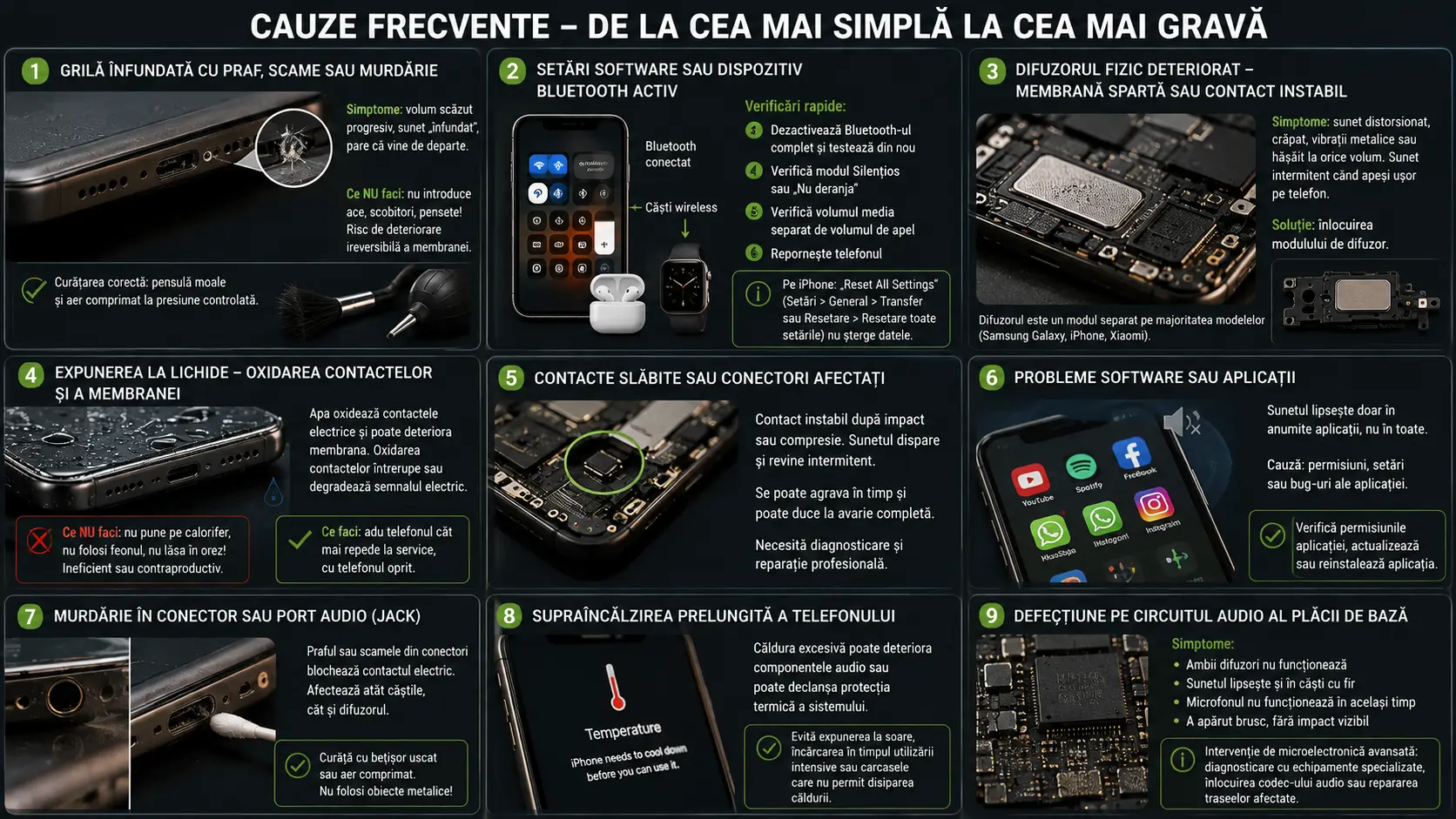 Probleme cu difuzorul telefonului: cauze frecvente și soluții eficiente Probleme cu difuzorul telefonului: cauze frecvente și soluții eficiente