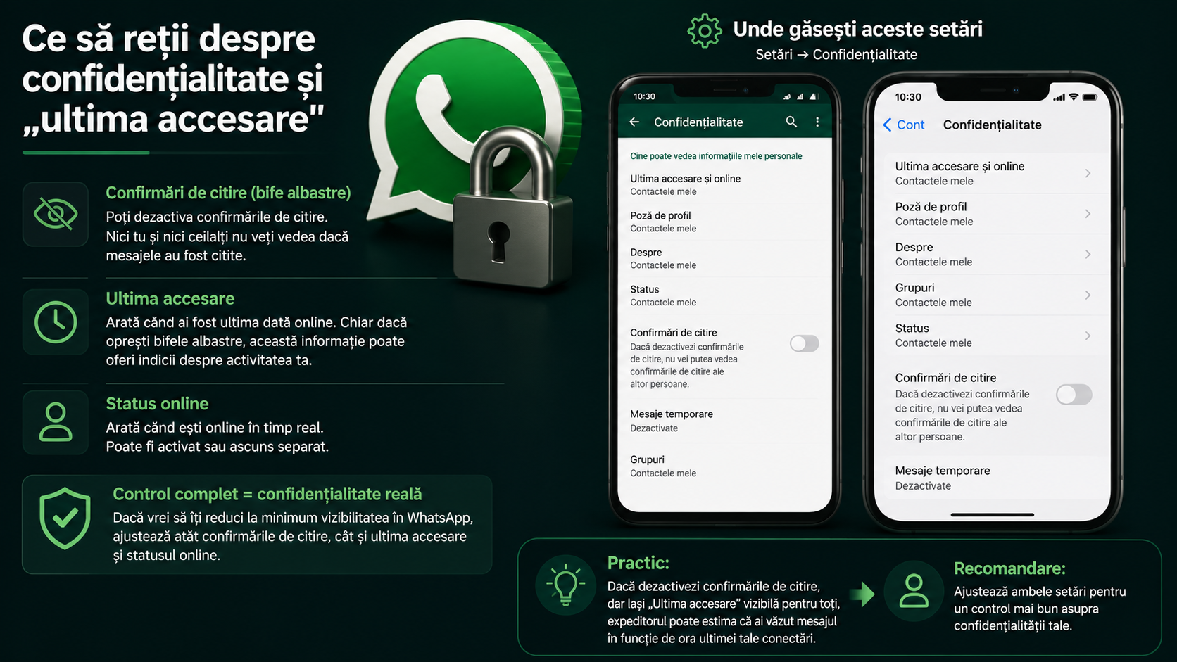 Citire mesaje WhatsApp fără confirmare — cum vezi mesajele fără bifa albastră Citire mesaje WhatsApp fără confirmare — cum vezi mesajele fără bifa albastră