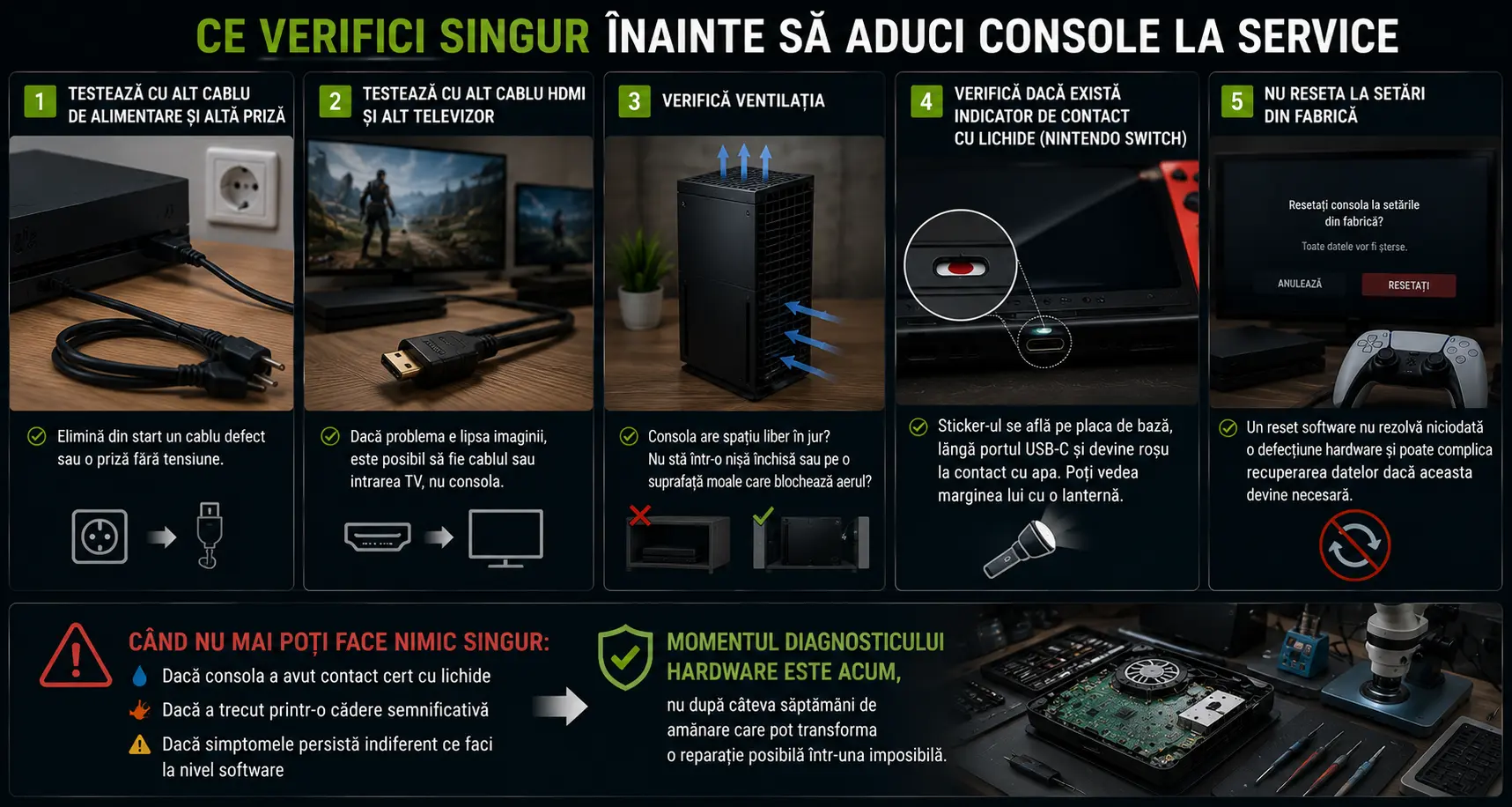 De ce se strică placa de bază a unei console? Cele mai frecvente cauze și semne ale unei defecțiuni De ce se strică placa de bază a unei console? Cele mai frecvente cauze și semne ale unei defecțiuni