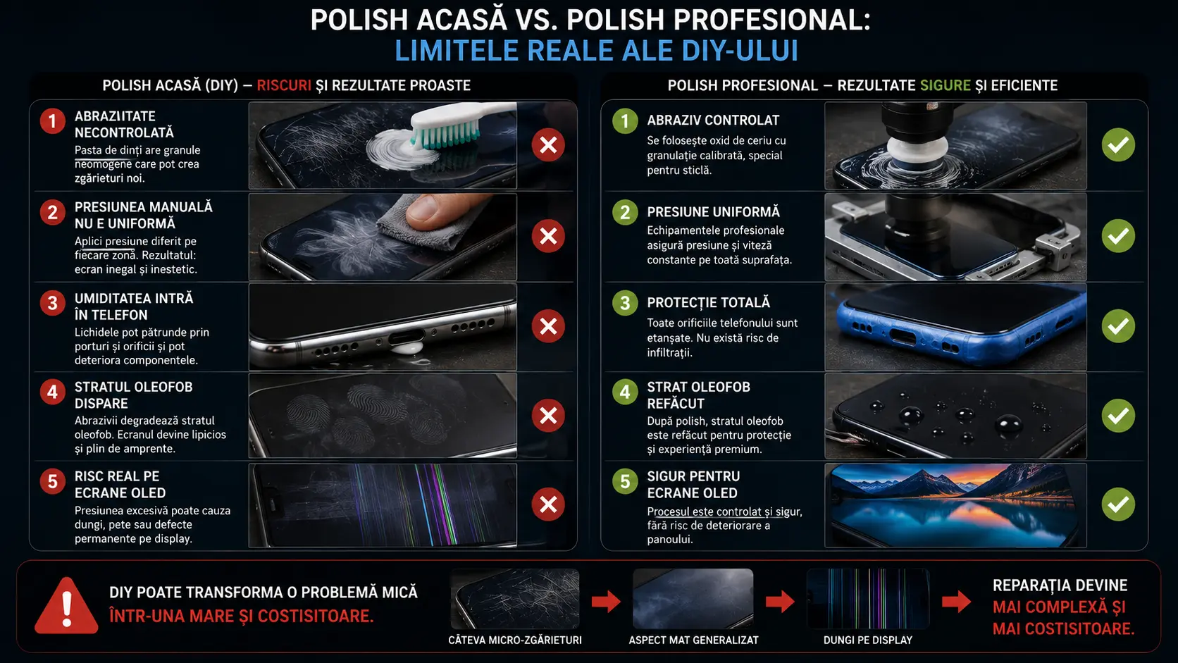 Polish Ecran Telefon: Se Pot Elimina Zgârieturile de pe Ecran? Polish Ecran Telefon: Se Pot Elimina Zgârieturile de pe Ecran?