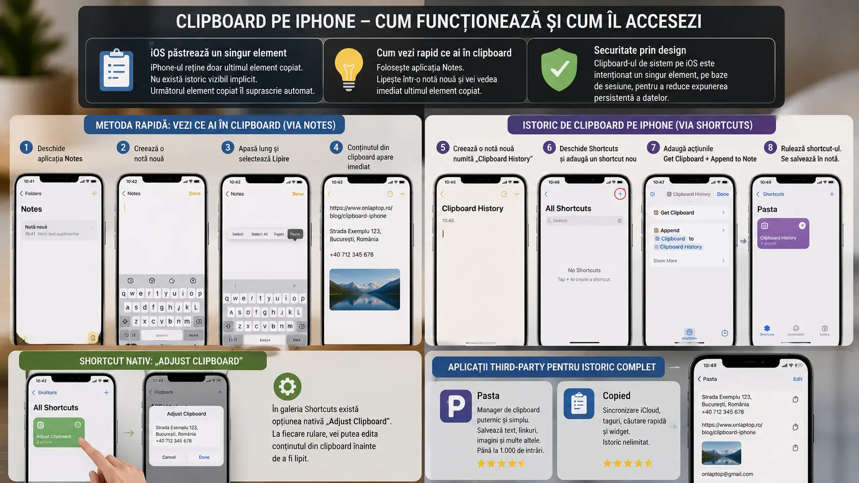 Unde este clipboard pe telefon și cum accesezi conținutul copiat Unde este clipboard pe telefon și cum accesezi conținutul copiat