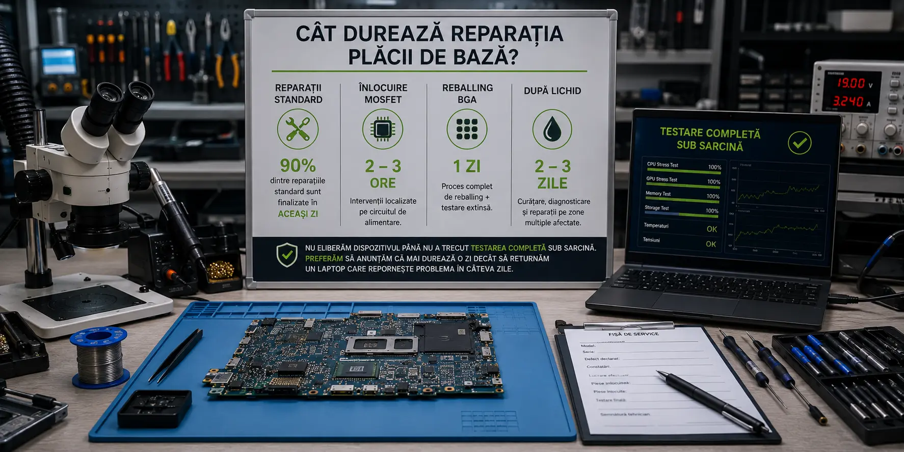 Cum se repară placa de bază a unui laptop într-un service profesionist? Etapele procesului de reparație Cum se repară placa de bază a unui laptop într-un service profesionist? Etapele procesului de reparație