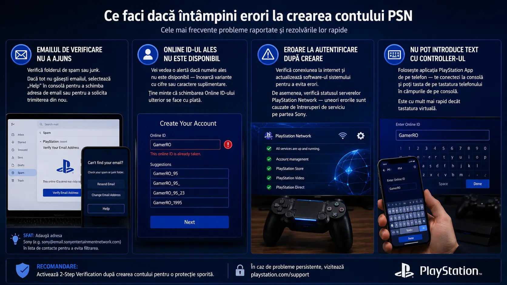 Cum creezi un cont PlayStation Network pe PS4 sau PS5: ghid pas cu pas Cum creezi un cont PlayStation Network pe PS4 sau PS5: ghid pas cu pas