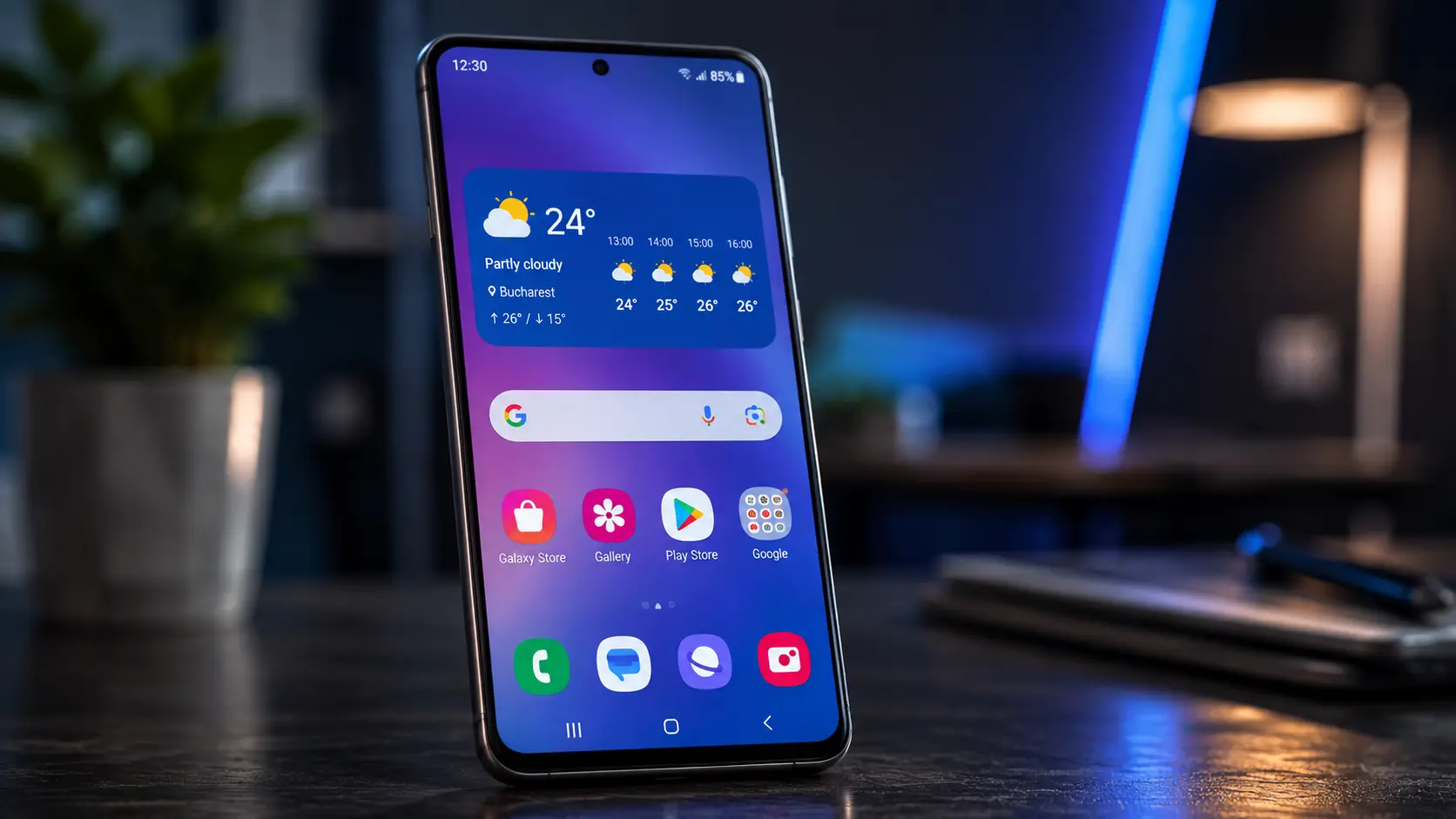Vremea pe ecranul telefonului Samsung cum adaugi și personalizezi widgetul meteo