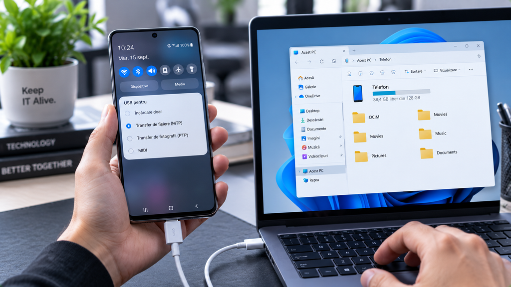 Cum conectezi telefonul la PC prin cablu de date? Ghid pas cu pas Cum conectezi telefonul la PC prin cablu de date? Ghid pas cu pas