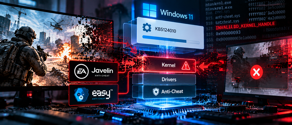 Jocurile se închid singure după un update Windows 11? Problema ar putea fi KB5124010 Jocurile se închid singure după un update Windows 11? Problema ar putea fi KB5124010