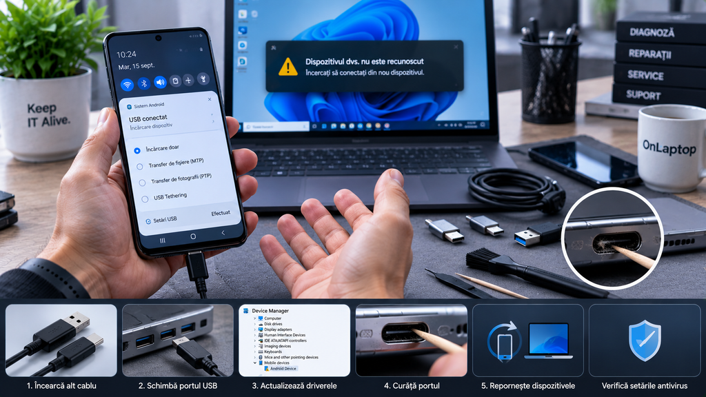 Cum conectezi telefonul la PC prin cablu de date? Ghid pas cu pas Cum conectezi telefonul la PC prin cablu de date? Ghid pas cu pas