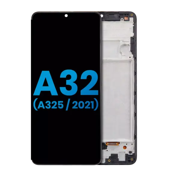 Ansamblu Display (Fara Senzor Amprenta) Samsung Galaxy A32 4G (A325 / 2021) Aftermarket In-Cell (Awesome Black)