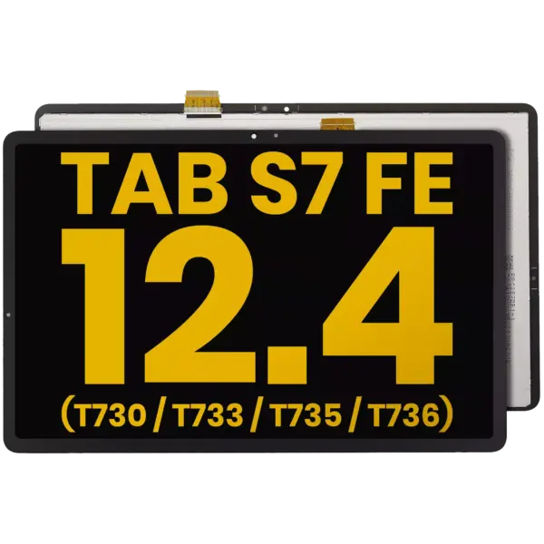 Display Samsung Galaxy Tab S7 FE 12.4"(T730 / T733 / T735 / T736) (2021) Refurbished (Black) (Fara rama)