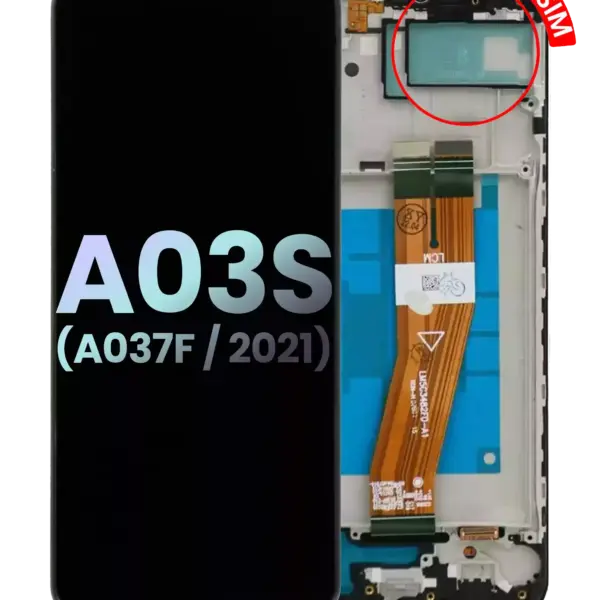 Ansamblu Display Samsung Galaxy A03s (A037F / 2021) (Dual Sim) (Type C Frame) Service Pack