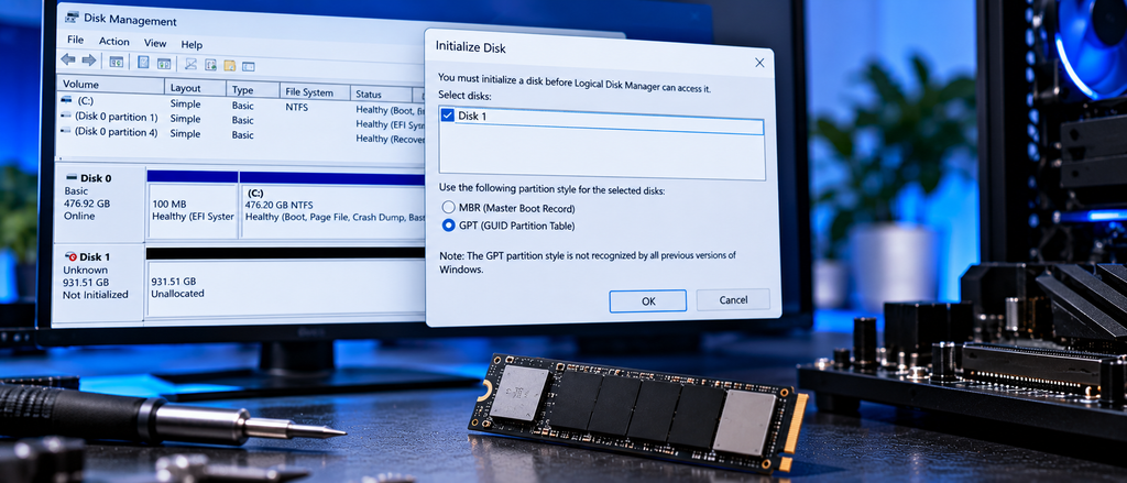 SSD-ul este detectat în BIOS, dar nu apare în Windows? Cum rezolvi SSD-ul este detectat în BIOS, dar nu apare în Windows? Cum rezolvi