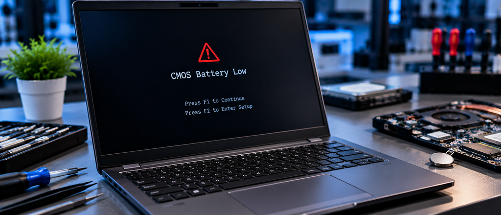 Laptopul afișează eroarea „CMOS Battery Low Ce înseamnă și ce trebuie să faci Laptopul afișează eroarea „CMOS Battery Low Ce înseamnă și ce trebuie să faci